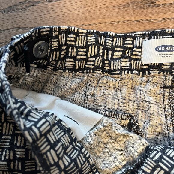 Old Navy Girls Shorts Lot Linen Blend Size 7 & 8 Adjustable Waist Blue Black - Picture 7 of 16